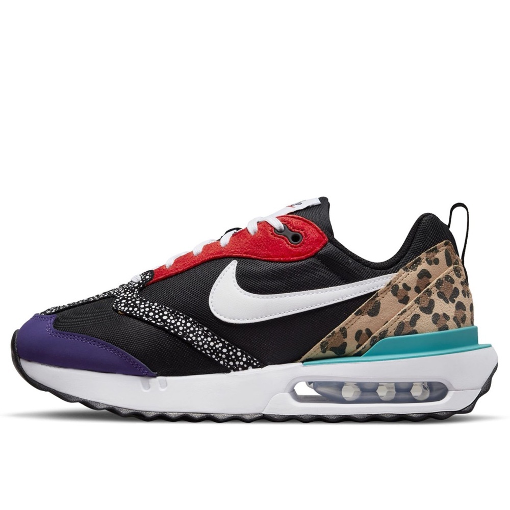 Nike Women's Air Max Sneakers - Black, Red, Purple, Leopard Print